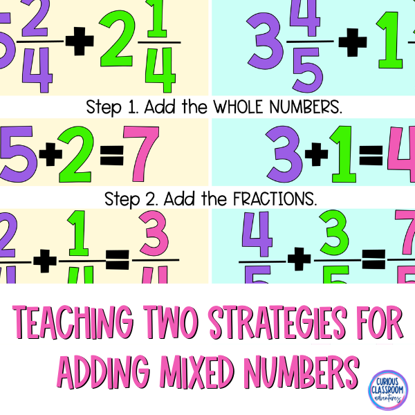 Two Strategies to Teach Adding Mixed Numbers: A How-To Guide for Upper ...