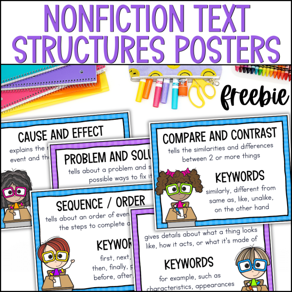 nonfiction text structures posters