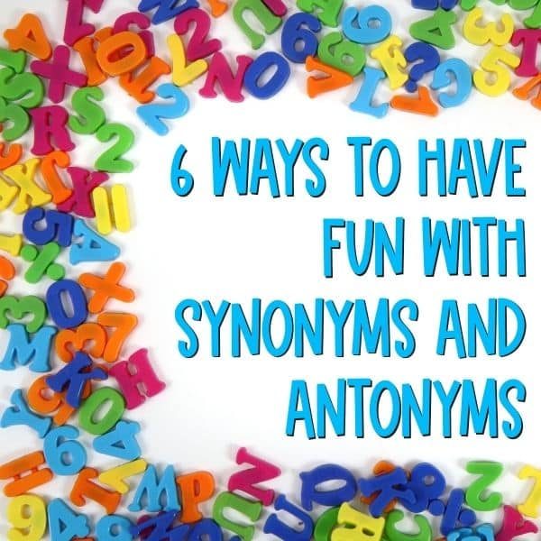 synonyms and antonyms ideas upper elementary - 98