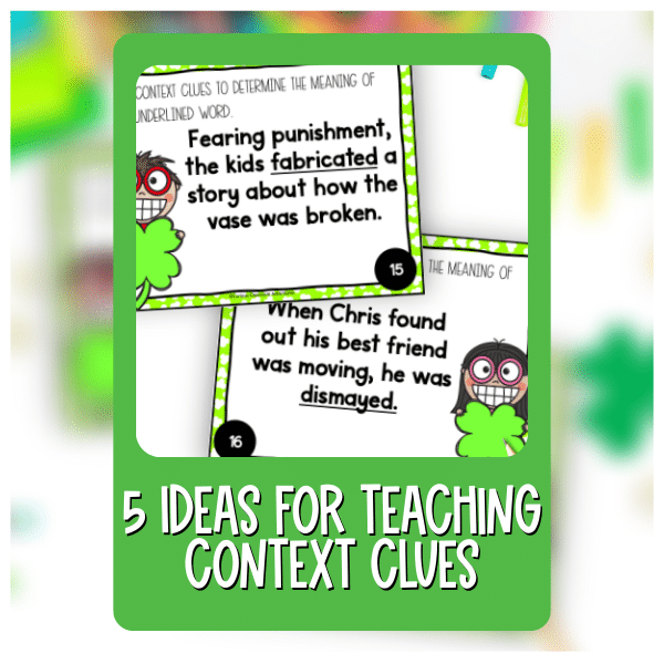 teaching context clues ideas and activities