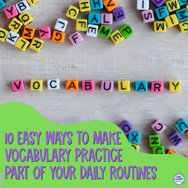 vocabulary practice for upper elementary